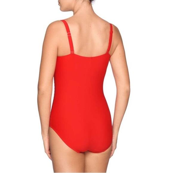 PRIMA DONNA Sherry One Piece Swimsuit True Red Ruching Slimming Resort Size 36E - Picture 11 of 13